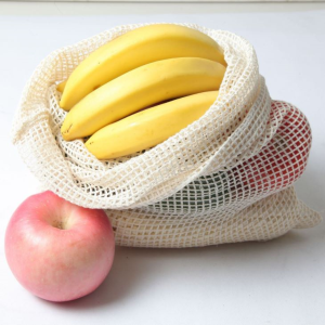 Cov Paj Rwb Polyester Mesh Hnab Txiv Ntoo Lub Hnab Rau Lub Khw Muag Khoom Loj