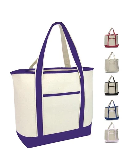 Jumbo Size Heavy Canvas Deluxe Tote Bag